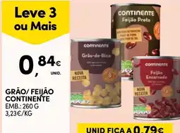 Continente Grão/ Feijão Continente promoção