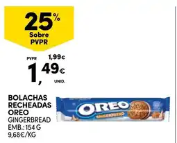 Continente Bolachas recheadas oreo gingerbread promoção