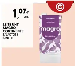 Continente Leite uht magro continente s/lactose promoção