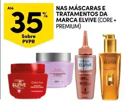 Continente máscaras e tratamentos da marca elvive promoção