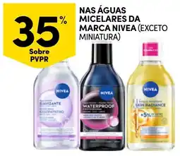 Continente Nas águas micelares da marca nivea (exceto miniatura) promoção