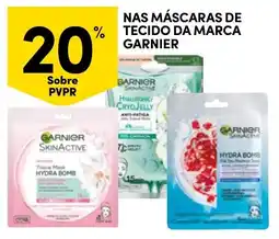 Continente Nas máscaras de tecido da marca garnier promoção