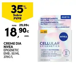 Continente creme dia nivea epigenetic promoção