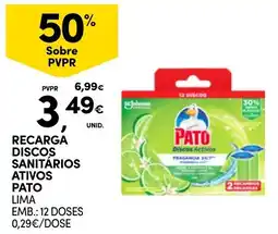 Continente recarga discos sanitários ativos pato lima promoção