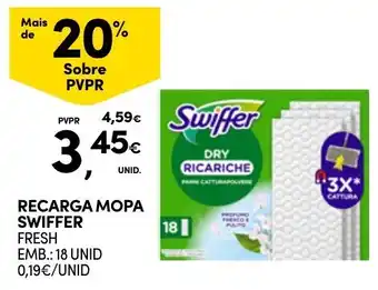 Continente Recarga mopa swiffer fresh promoção