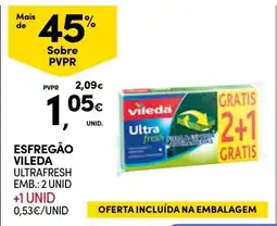 Continente Esfregão vileda ultrafresh promoção