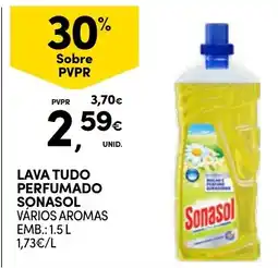 Continente lava tudo perfumado sonasol promoção