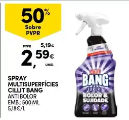 Continente spray multisuperfícies cillit bang promoção