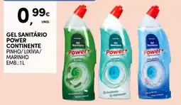 Continente Gel sanitário power continente promoção