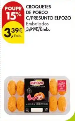 Pingo Doce Croquetes de porco c/presunto elpozo promoção