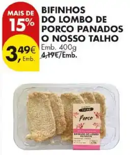 Pingo Doce Bifinhos do lombo de porco panados o nosso talho promoção