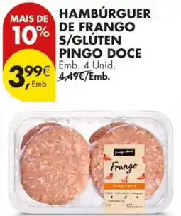 Pingo Doce Hambúrguer de frango s/glúten pingo doce promoção
