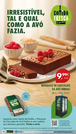 Pingo Doce Marquise de chocolate da avó ninhas promoção
