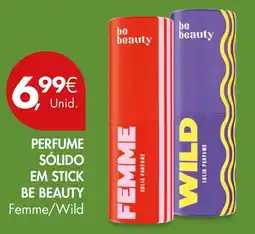 Pingo Doce perfume sólido em stick be beauty femme/wild promoção