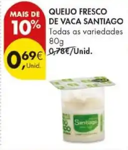 Pingo Doce Queijo fresco de vaca santiago promoção