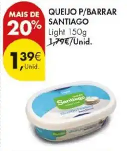 Pingo Doce Queijo p/barrar santiago light promoção