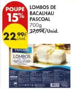 Pingo Doce Lombos de bacalhau pascoal promoção