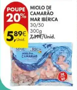 Pingo Doce miolo de camarão mar ibérica promoção