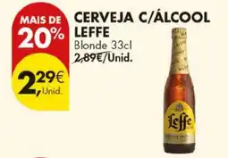 Pingo Doce Cerveja c/álcool leffe blonde promoção