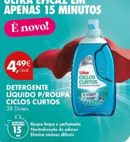 Pingo Doce Ultra detergente líquido p/roupa ciclos curtos promoção