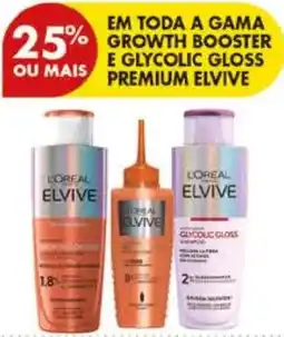 Pingo Doce Em toda a gama growth booster e glycolic gloss premium elvive promoção