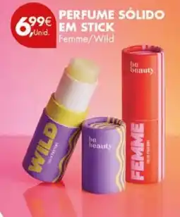 Pingo Doce be beauty perfume sólido em stick femme/wild promoção