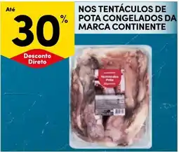 Continente Nos tentáculos de pota congelados da marca continente promoção
