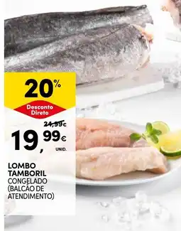 Continente Lombo tamboril congelado promoção