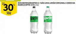 Continente refrigerantes c/ gás lima limão original e zero da marca sprite promoção