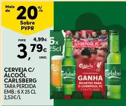Continente Cerveja c/ álcool carlsberg promoção