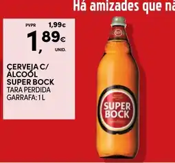 Continente Cerveja c/ álcool super bock promoção