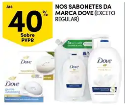 Continente Nossos sabonetes da marca dove promoção