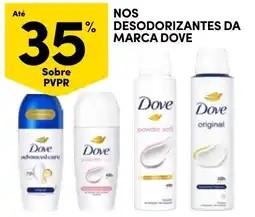 Continente Nossos desodorantes da marca dove promoção
