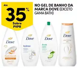 Continente Dove no gel de banho da marca dove promoção