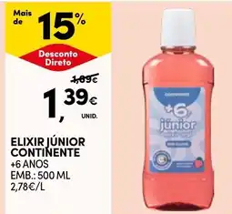 Continente Elixir junior continente promoção