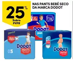 Continente Nas pants bebé seco da marca dodot promoção