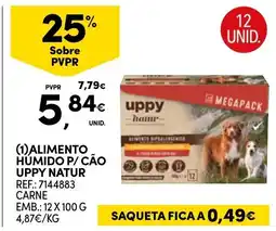 Continente alimento humido p/ cão uppy natur promoção