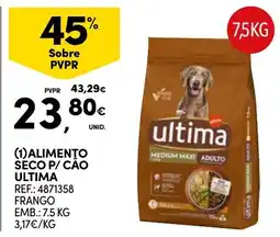 Continente Alimento seco p/ cão ultima promoção