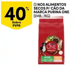 Continente alimentos secos p/ cão da marca purina one promoção