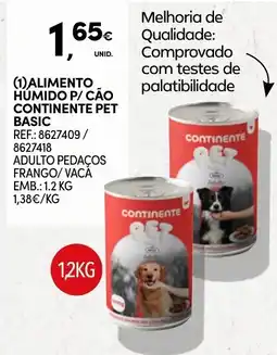 Continente Alimento Humido P/ Cão Continente Pet Basic promoção