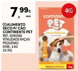 Continente alimento seco p/ cão continente pet promoção