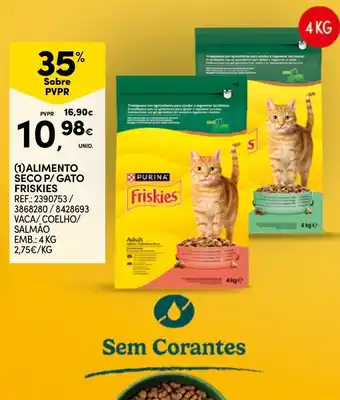 Continente Alimento seco p/ gato friskies promoção