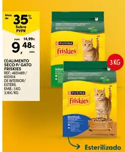 Continente alimento seco p/ gato friskies promoção
