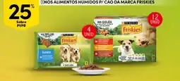 Continente Nos alimentos húmidos p/ cão da marca friskies promoção