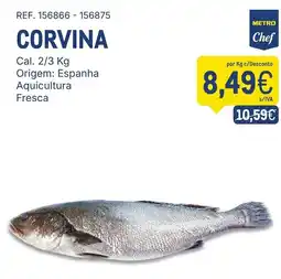 Makro Corvina metro chef promoção