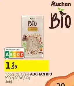 Auchan Flocos de Aveia Auchan Bio promoção