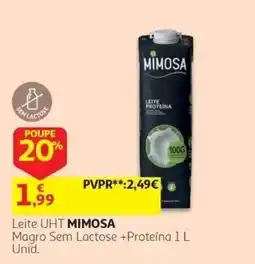 Auchan Leite UHT Mimosa promoção
