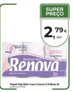 Aqui é fresco Papel Hig Skin Care Crema 3 Folhas 6r promoção