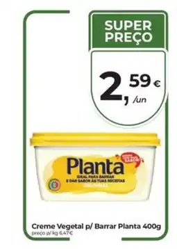 Aqui é fresco Creme Vegetal p/ Barrar Planta promoção