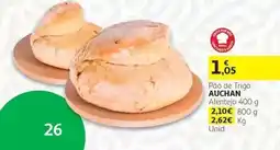 Auchan Pão de trigo auchan promoção